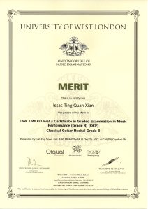 Issac Ting Quan Xian Guitar Grade 8