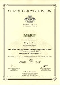 Choy Shu Ting Grade 8 Guitar Spring 2015