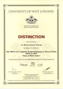 Izz Mohd Summer 2015 LCM Grade 4 theory