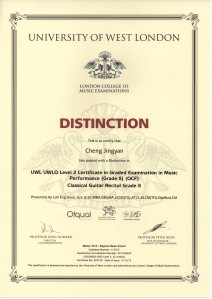 Cheng Jingyan LCM Guitar Grade 8 Winter 2015